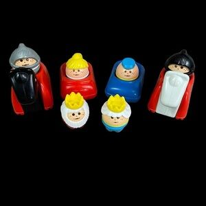 10 Vintage Little Tikes People Race Car Horse King Queen